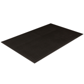 Crown Tuff-Spun 5/8" Ribbed Dry Area Anti-Fatigue Mat - 2' x 3', Black